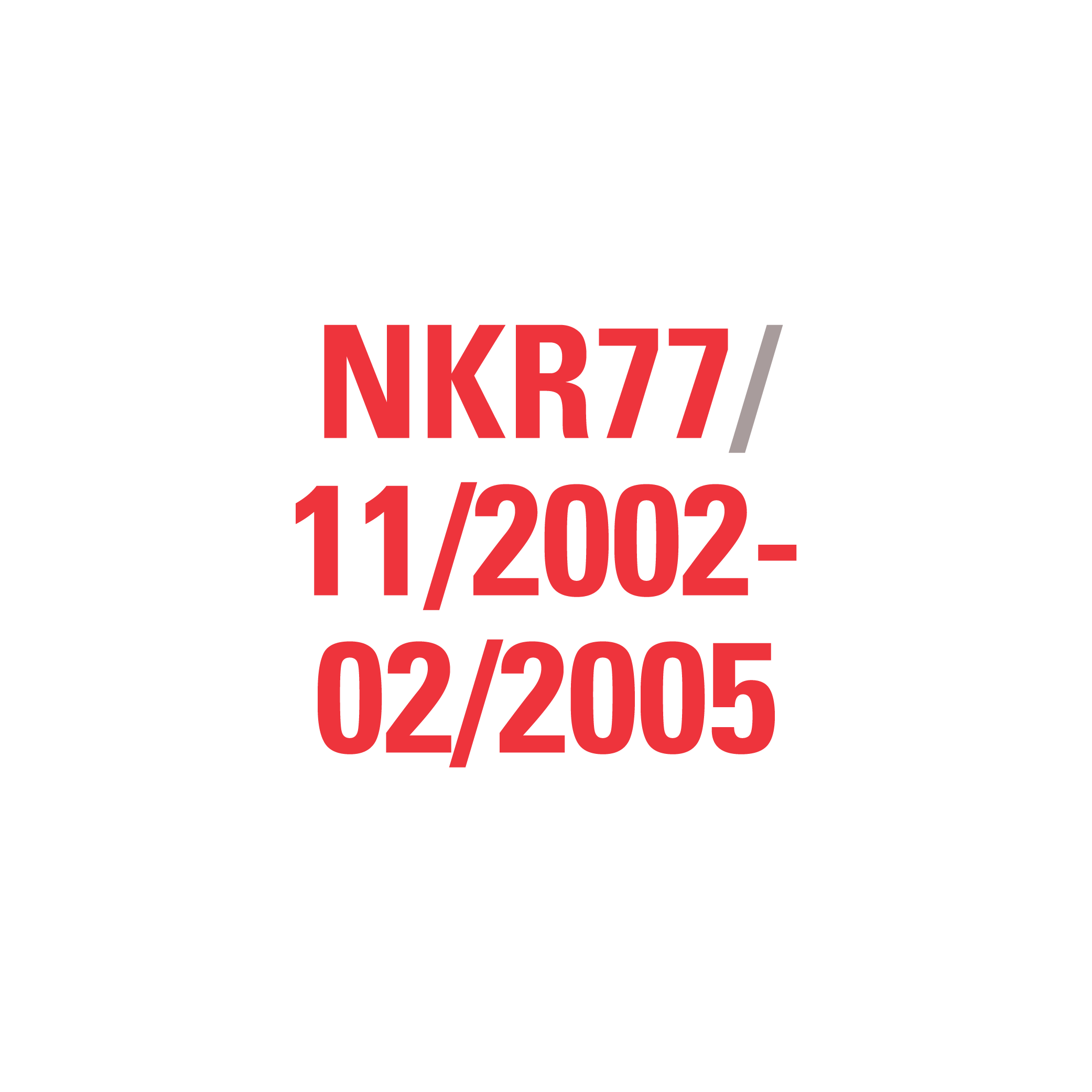 NKR77 11/2002-02/2005